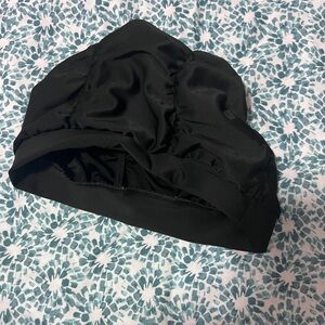 Black Satin Swim Cap